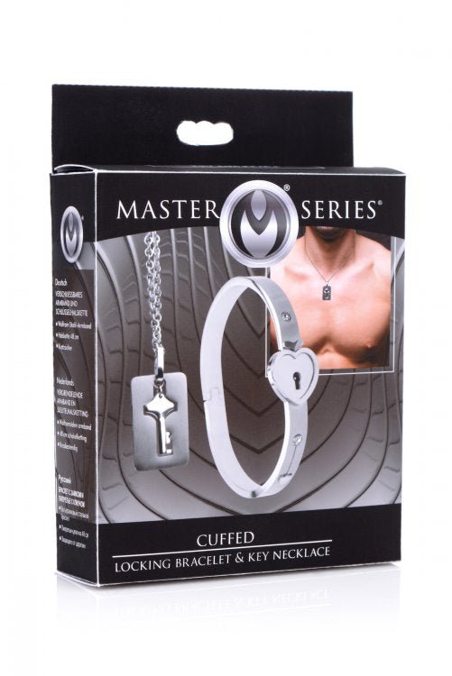 Cuffed Locking Bracelet and Key Necklace - TruLuv Novelties
