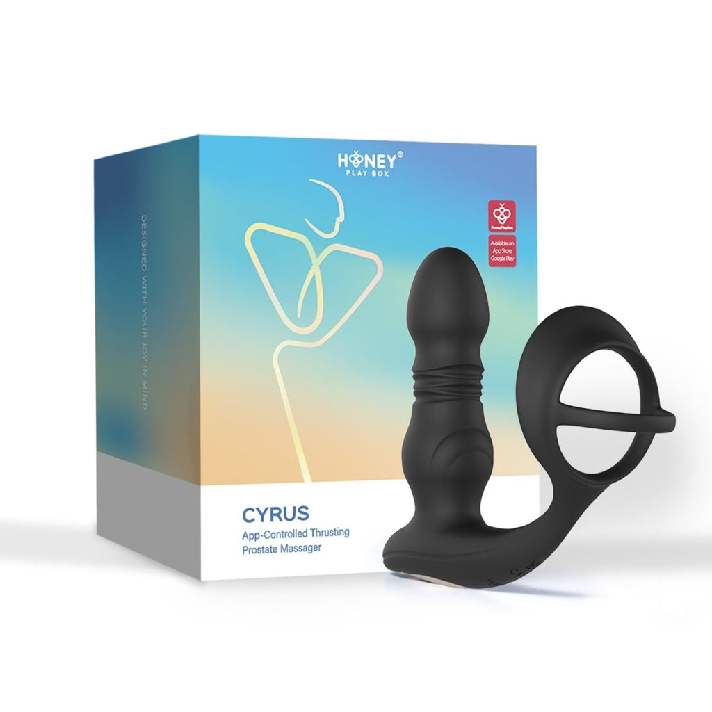 Cyrus - App Control Thrusting Prostate Massager - Black - TruLuv Novelties