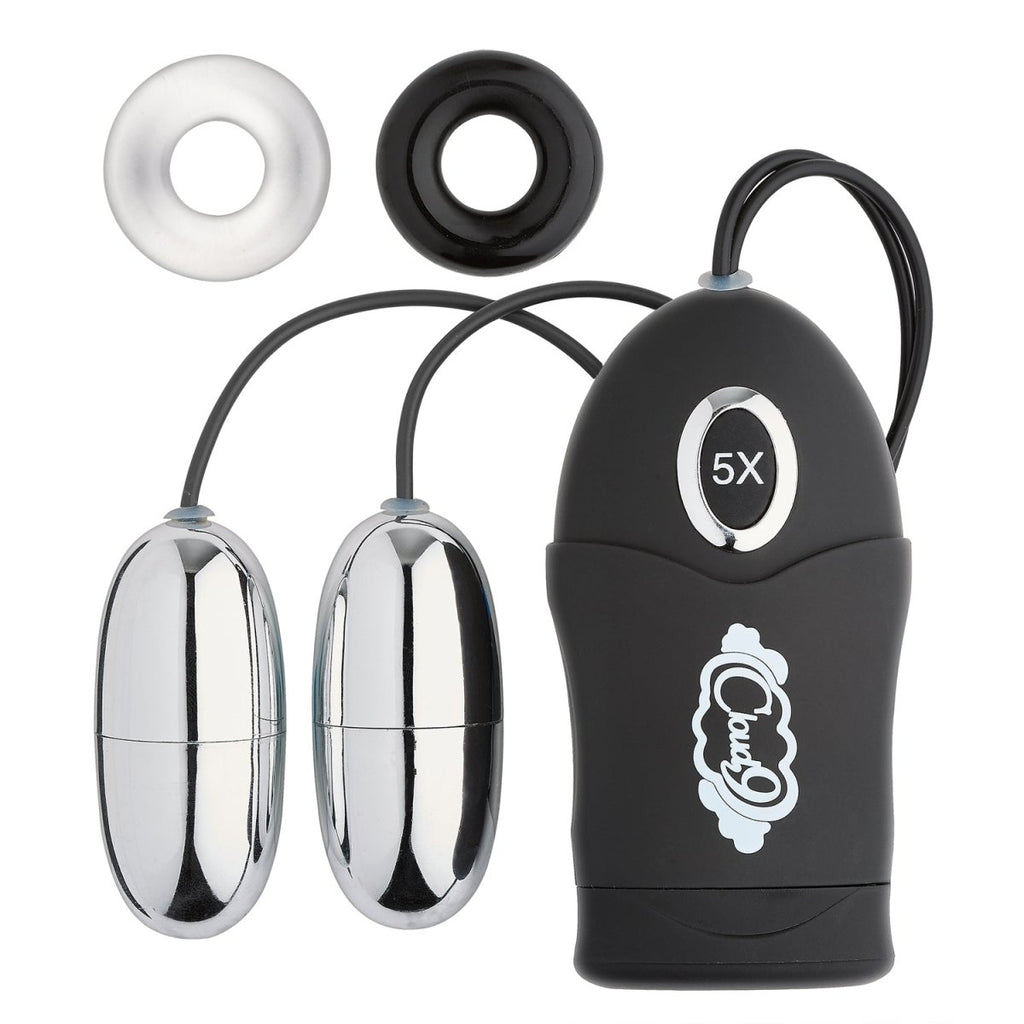 (D) Wtc Dual Egg Vibrator Black - TruLuv Novelties