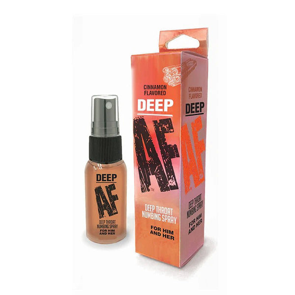 Deep AF Cinnamon Flavored Deep Throat Numbing Spray 1 oz. - TruLuv Novelties