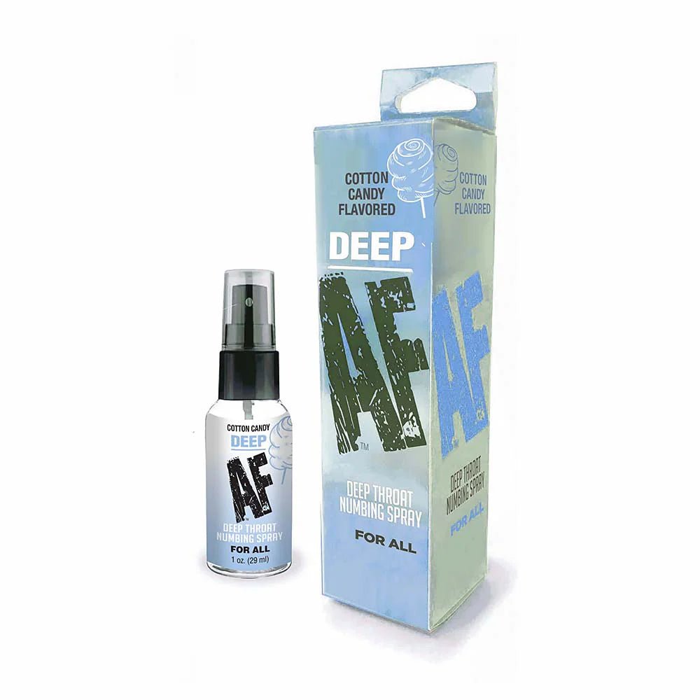 Deep AF Numbing Deep Throat Spray Cotton Candy 1 oz. - TruLuv Novelties