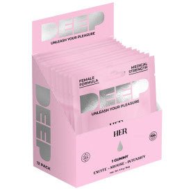 Deep Her Gummy 12 Pack Display - 1 Per Pack - TruLuv Novelties