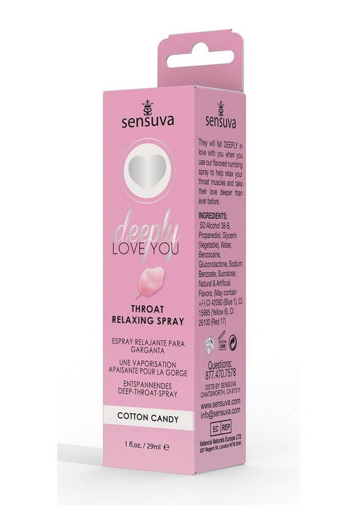 Deeply Love You Throat Relaxing Spray - 1 Fl. Oz. - Cotton Candy - TruLuv Novelties