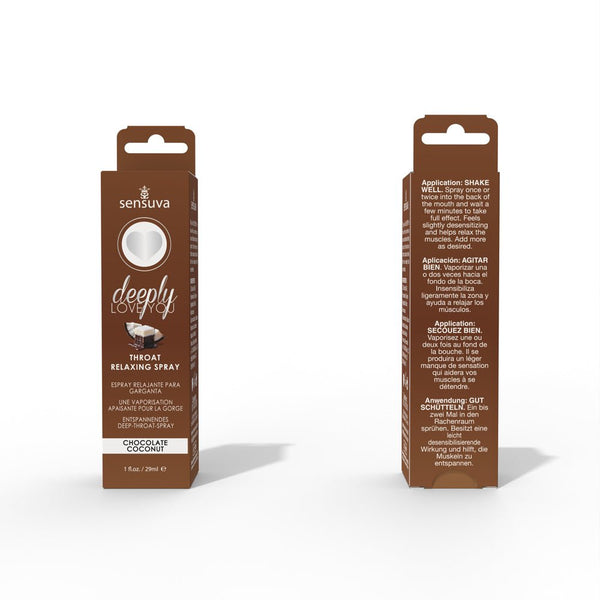 Deeply Love You Throat Relaxing Spray - Chocolate Coconut - 1 Fl. Oz. - TruLuv Novelties