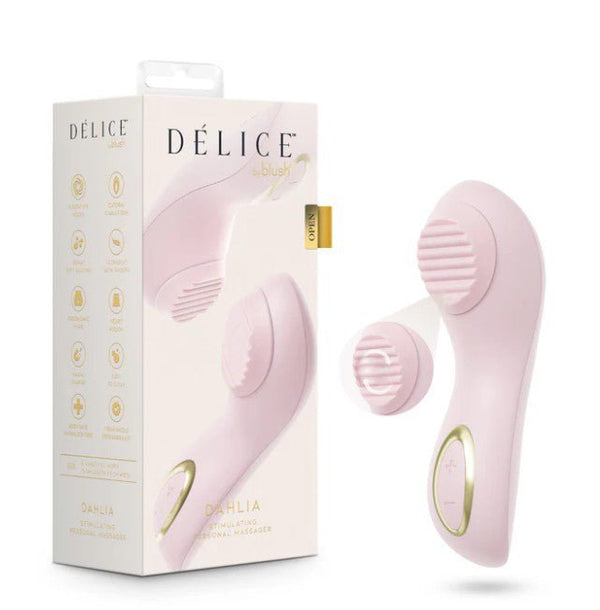 Delice Dahlia Stimulating Personal Massager - Pink - TruLuv Novelties