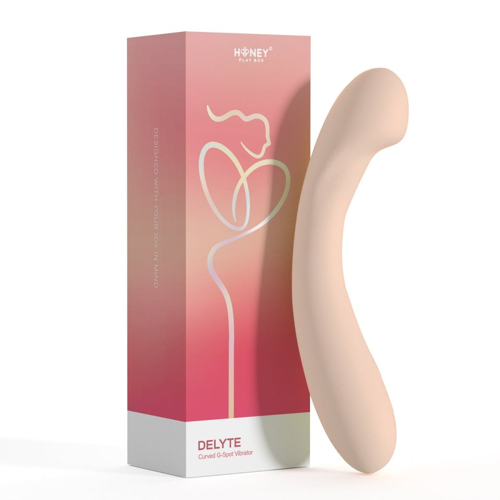 Delyte - Curved G-Spot Vibrator - Flesh - TruLuv Novelties