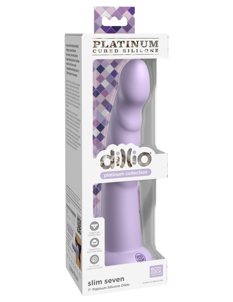 Dillio Platinum - Slim Seven 7 Inch Dildo - TruLuv Novelties