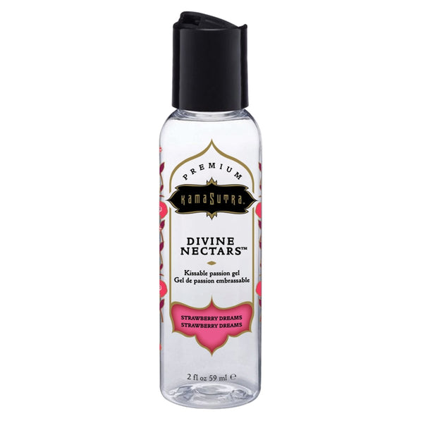 Divine Nectars Flavored Body Glide - Strawberry Dreams - 2 Fl. Oz./ 59ml - TruLuv Novelties