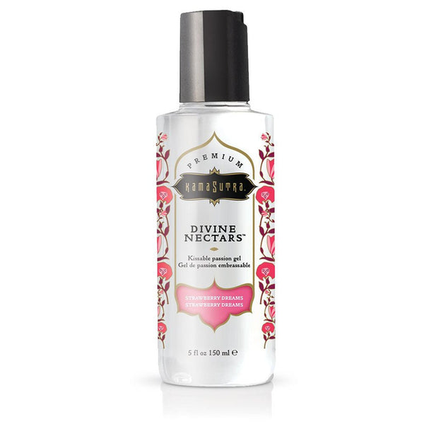 Divine Nectars Flavored Body Glide - Strawberry Dreams - 5 Fl Oz. 150ml - TruLuv Novelties