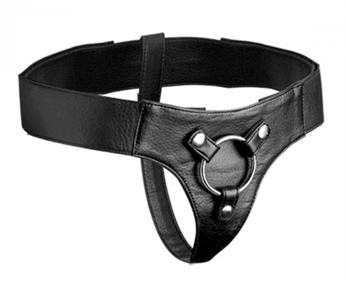 Domina Adjustable Wide Band Strap on Harness - TruLuv Novelties