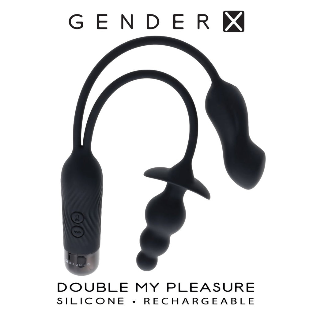 Double My Pleasure - Black - TruLuv Novelties