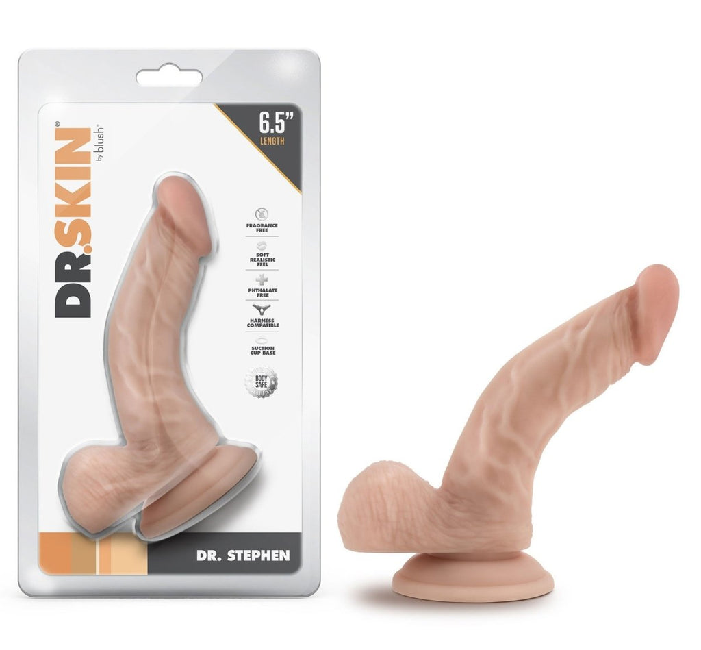 Dr. Skin - Dr. Stephen - 6.5 Inch Dildo With Balls - TruLuv Novelties