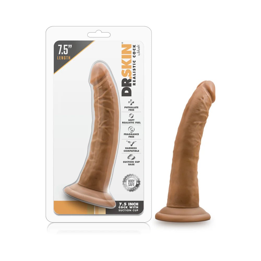 Dr. Skin Realistic 7.5in. Dildo Tan - TruLuv Novelties