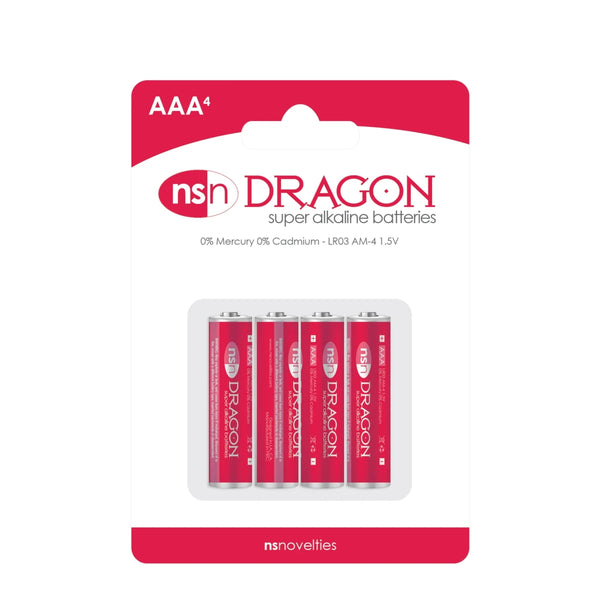 Dragon Alkaline AAA Batteries - TruLuv Novelties