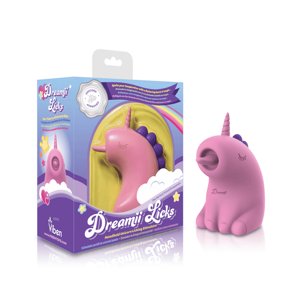 Dreamii Licks Licking Unicorn Stimulator - Mystical Pink - TruLuv Novelties