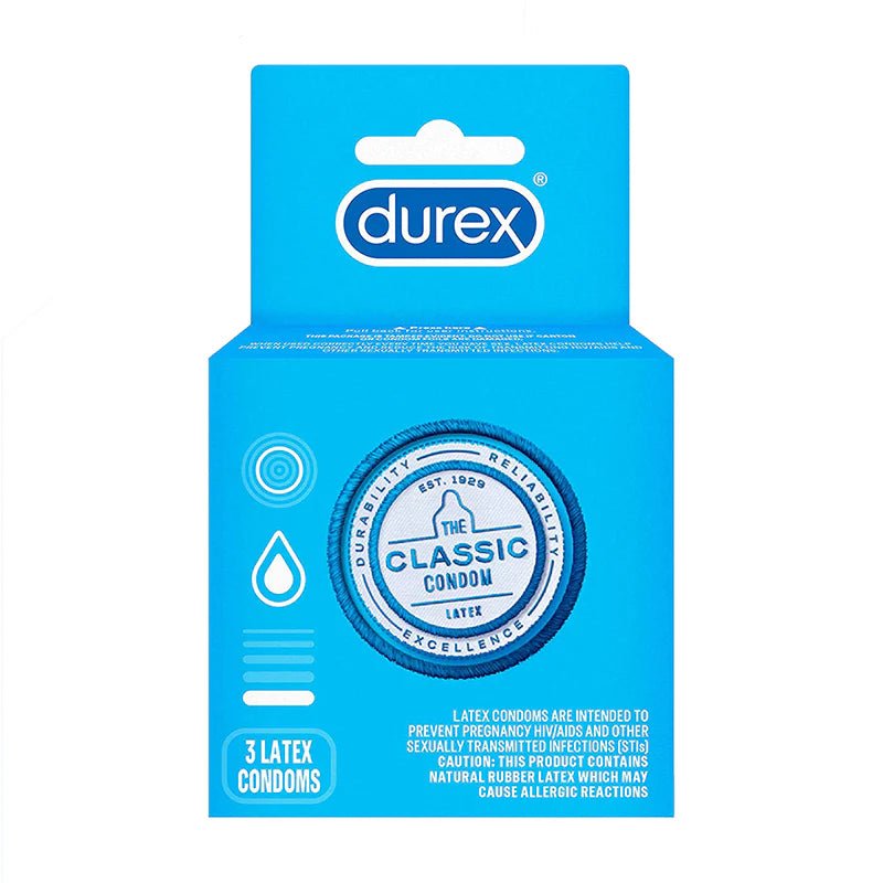 Durex Classic Lubricated 3 pack - TruLuv Novelties