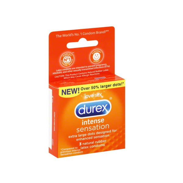 Durex Intense Sensation Extra Large Dots (3) - TruLuv Novelties
