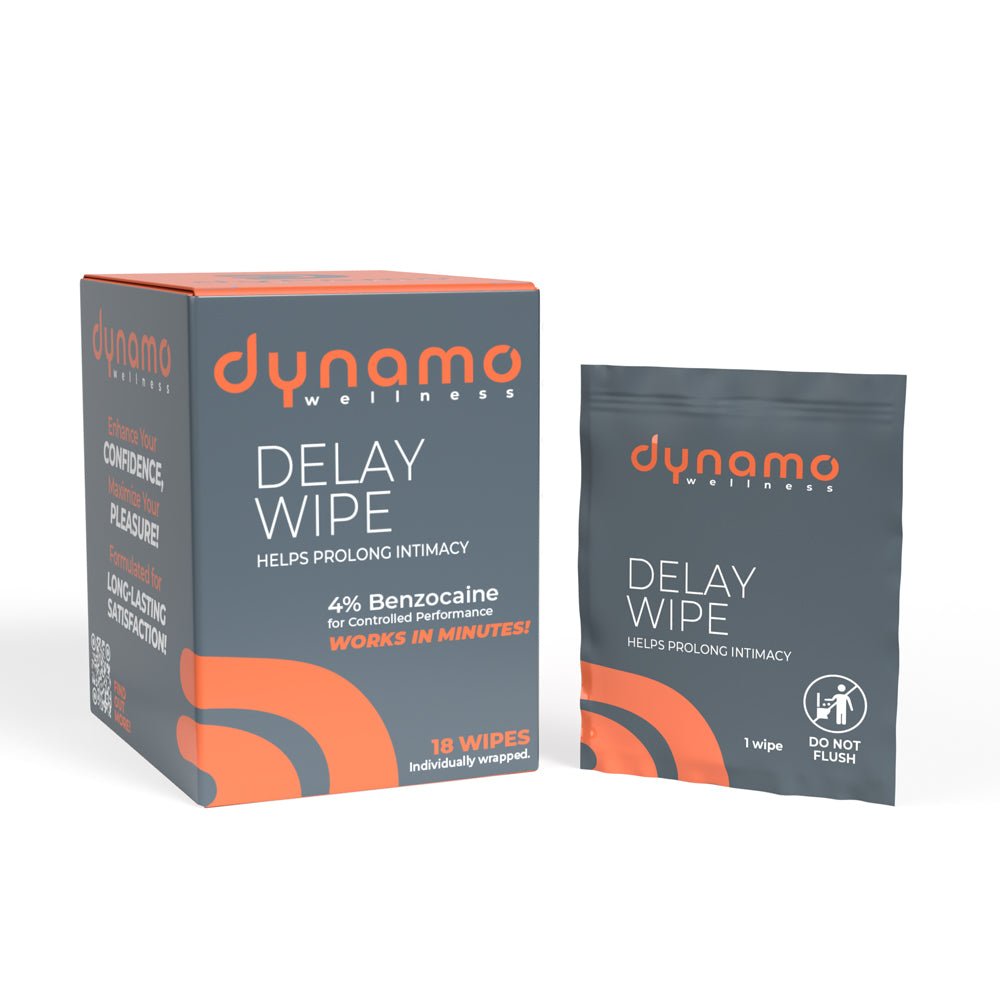 Dynamo Wellness Delay Wipe 4% - 18 Pack - TruLuv Novelties