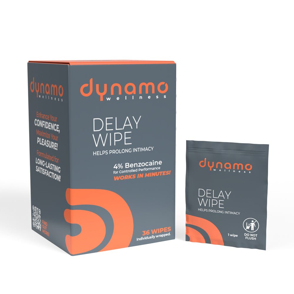 Dynamo Wellness Delay Wipe 4% - 36 Pack - TruLuv Novelties