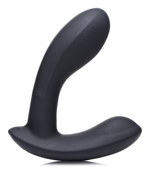 E - Stim and Vibrating Prostate Massager - Black - TruLuv Novelties