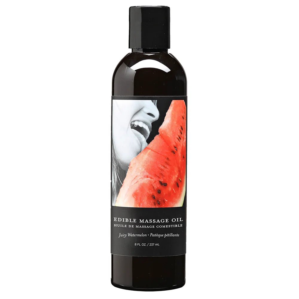 Earthly Body Edible Massage Oil Juicy Watermelon 8oz - TruLuv Novelties
