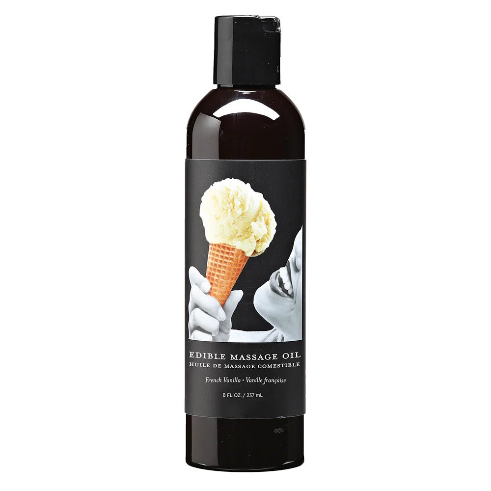 Earthly Body Edible Massage Oil Vanilla 8oz - TruLuv Novelties