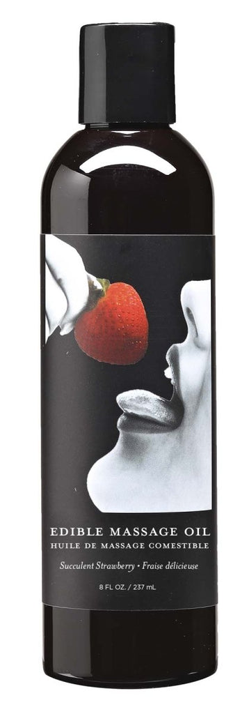 Edible Massage Oil - Strawberry - 8 Fl. Oz. - TruLuv Novelties