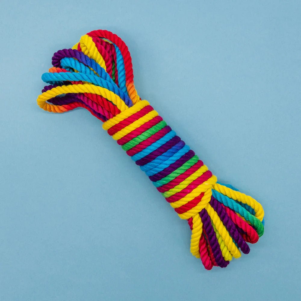 Emojibator Funfetti Rainbow Bondage Rope 26.25 ft. - TruLuv Novelties
