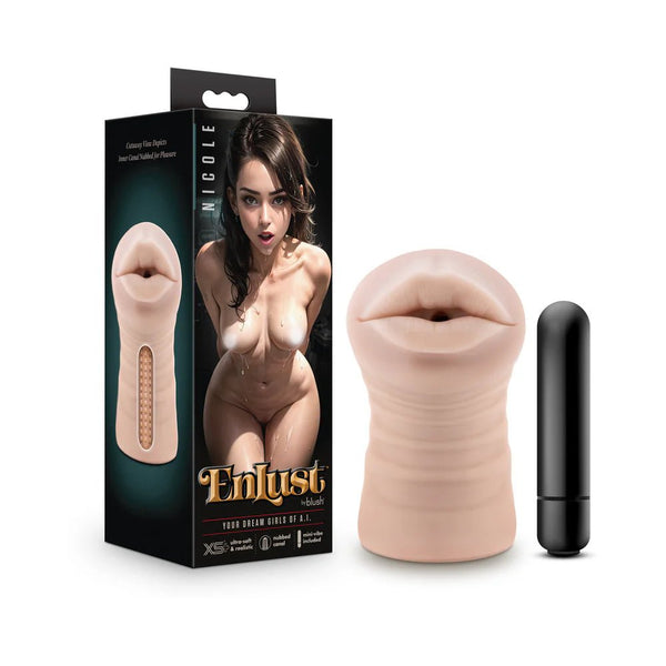 EnLust Nicole Vibrating Stroker Beige - TruLuv Novelties