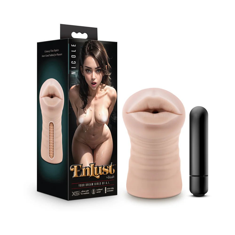 EnLust Nicole Vibrating Stroker Beige - TruLuv Novelties
