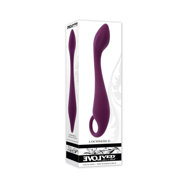Evolved Lochness G Rechargeable Vibrator Silicone Burgundy - TruLuv Novelties