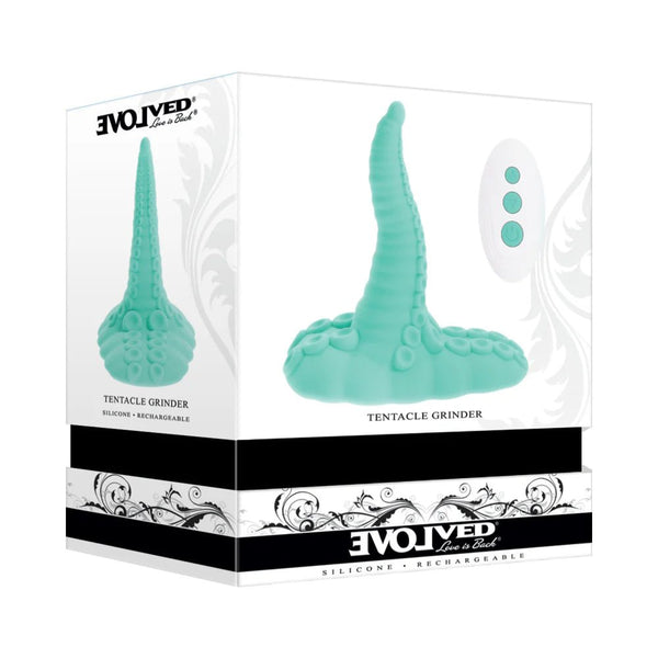 Evolved Tentacle Grinder Rechargeable Vibrating Grinding Silicone Teal - TruLuv Novelties