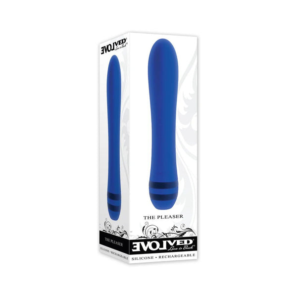 Evolved The Pleaser Rechargeable Vibrator Silicone Blue - TruLuv Novelties