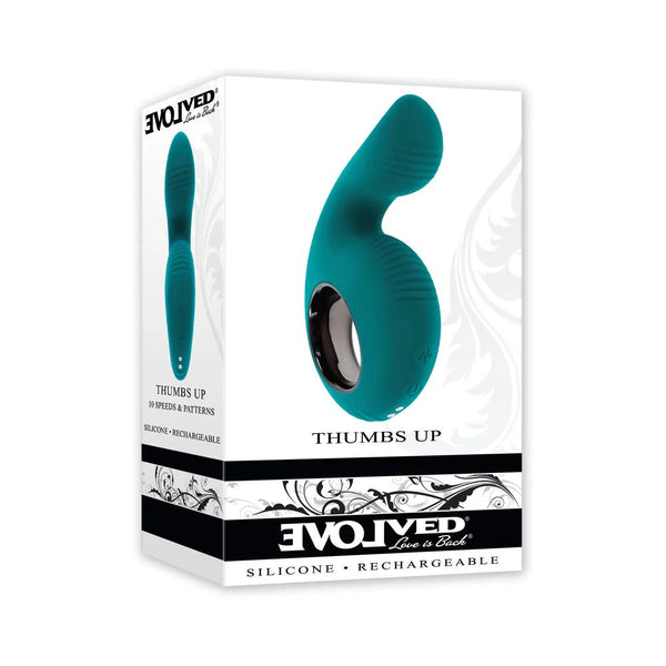 Evolved Thumbs Up Rechargeable Teal - TruLuv Novelties