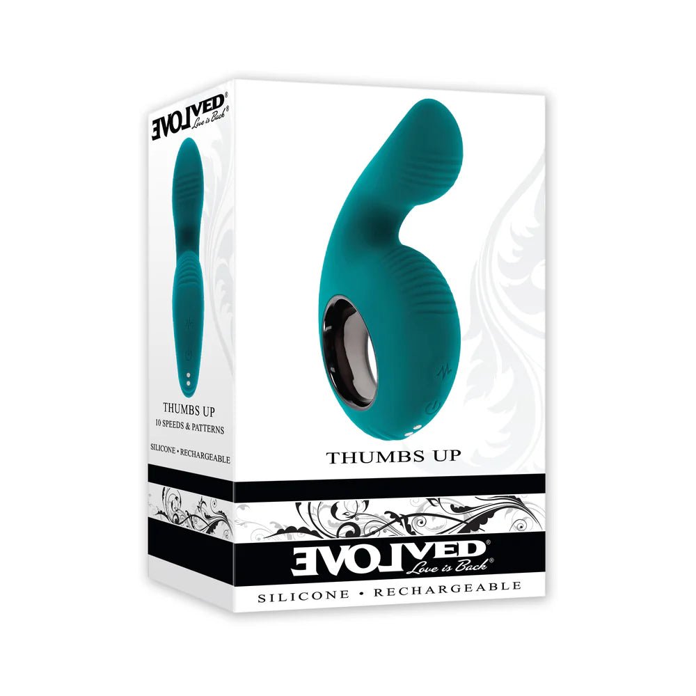 Evolved Thumbs Up Rechargeable Teal - TruLuv Novelties