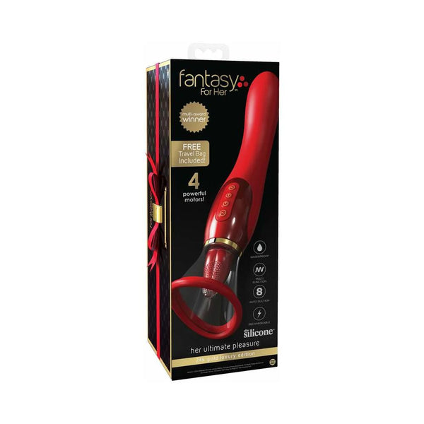 Fantasy For Her 24k Gold Luxury Edition Her Ultimate Pleasure Red - TruLuv Novelties