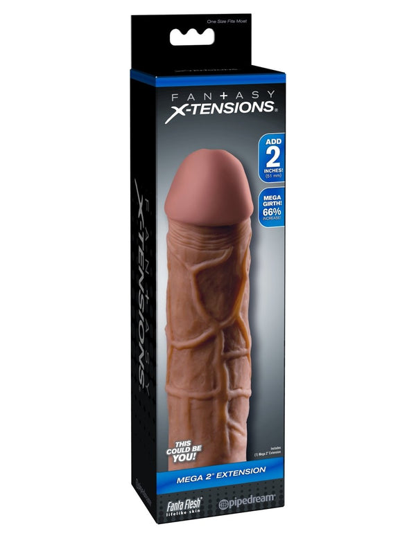 Fantasy X-Tension Mega 2-Inch Extension - Brown - TruLuv Novelties