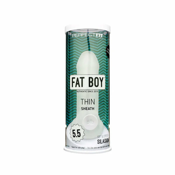 Fat Boy Thin 5.5 in. Extender Sheath Clear - TruLuv Novelties