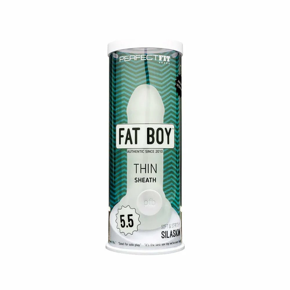 Fat Boy Thin 5.5 in. Extender Sheath Clear - TruLuv Novelties