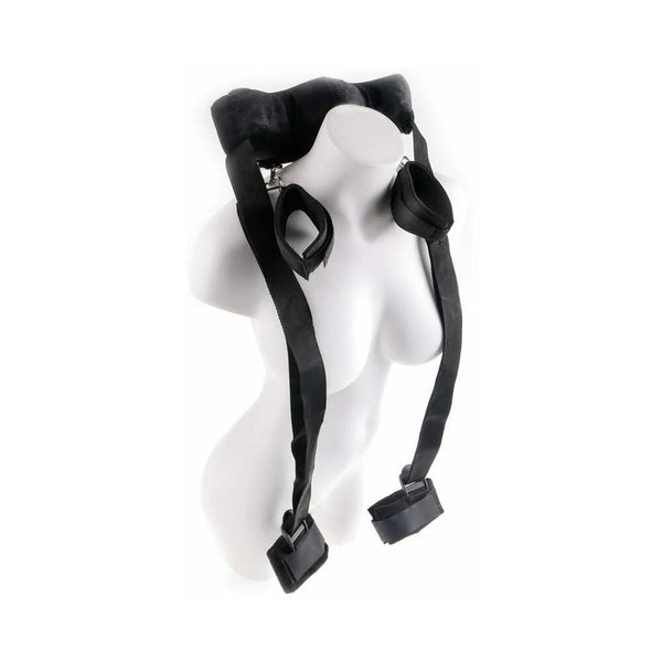 Fetish Fantasy Series Adjustable Position Master with Cuffs Black - TruLuv Novelties