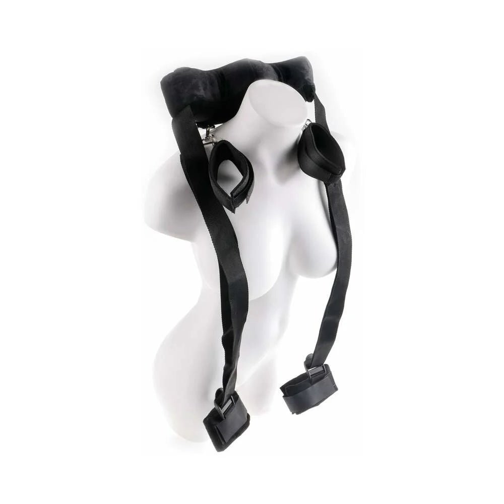Fetish Fantasy Series Adjustable Position Master with Cuffs Black - TruLuv Novelties