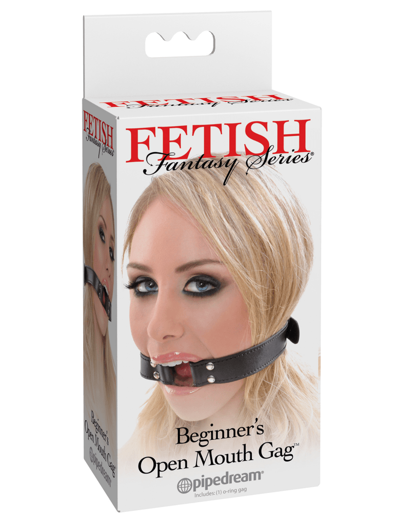 Fetish Fantasy Series Beginners Open Mouth Gag - Black - TruLuv Novelties