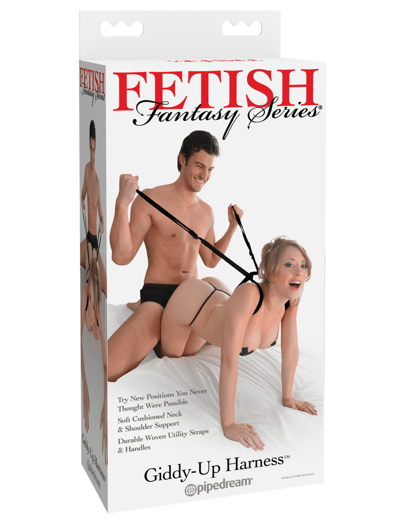 Fetish Fantasy Series Giddy-Up Harness - Black - TruLuv Novelties