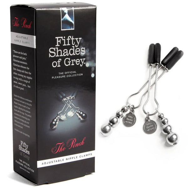 Fifty Shades of Grey The Pinch Adjustable Nipple Clamps - TruLuv Novelties