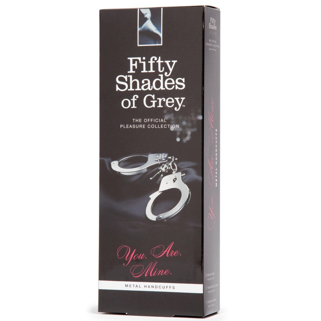 Fifty Shades of Grey You Are Mine Metal Handcuffs - TruLuv Novelties