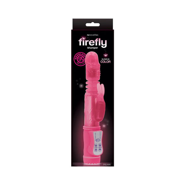 Firefly Thumper Thrusting Rabbit Vibrator Pink - TruLuv Novelties