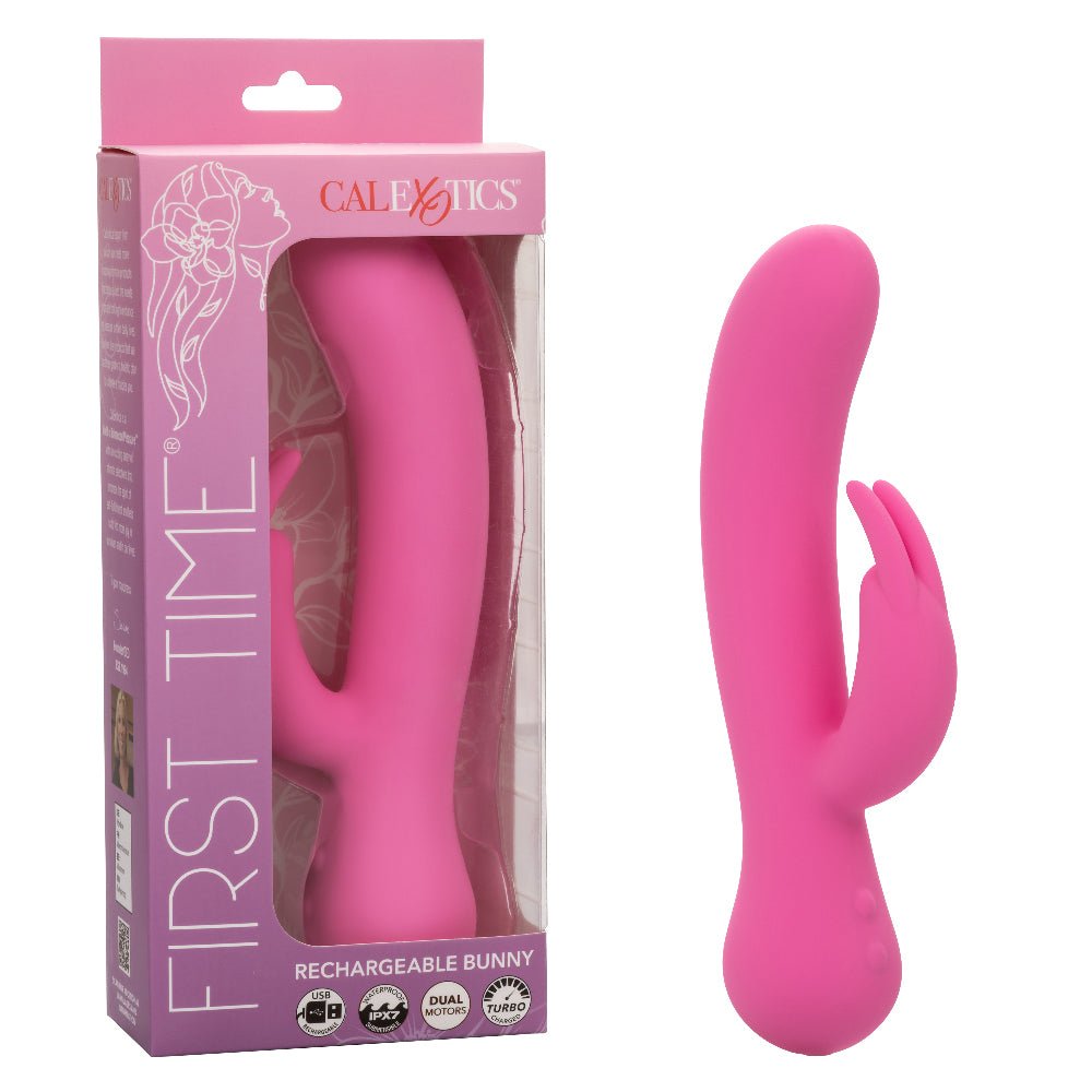 First Time Rechargeable Bunny - Pink - TruLuv Novelties