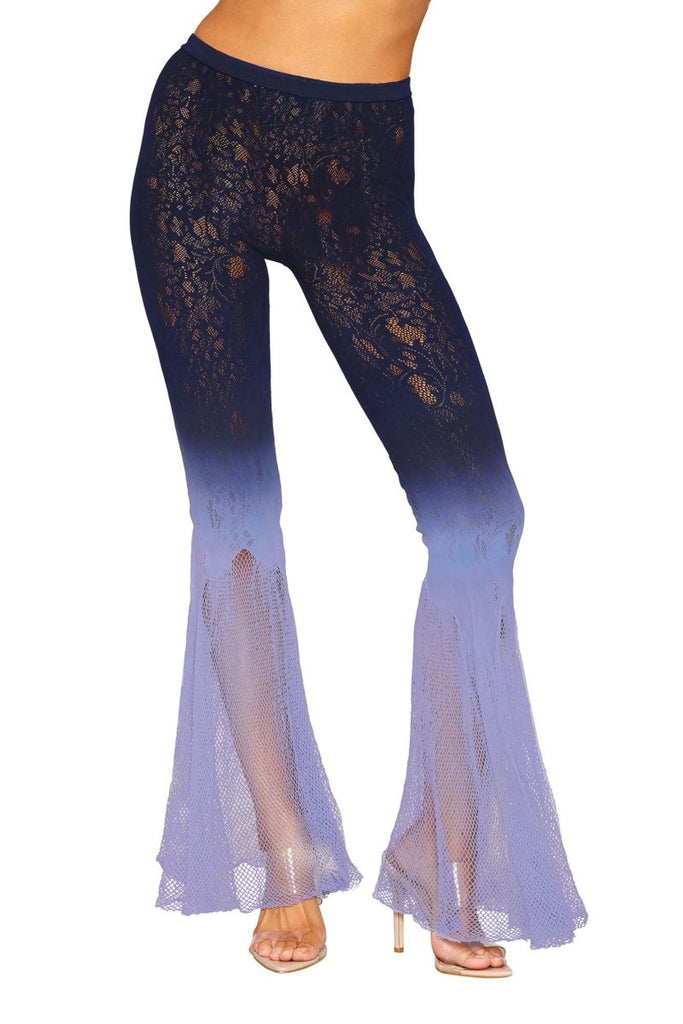 Flair Leg Pantyhose - One Size - Denim/hydrangea - TruLuv Novelties