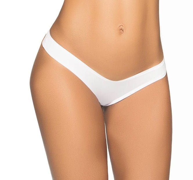 Flattering Mini Srunchy Panty - Medium/large - White - TruLuv Novelties
