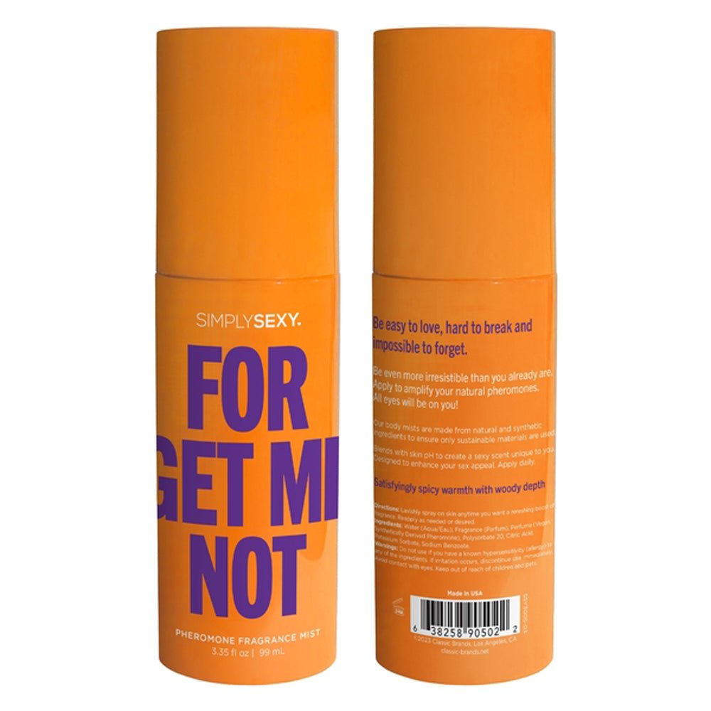Forget Me Not - Pheromone Fragrance Mists 3.35 Oz - TruLuv Novelties